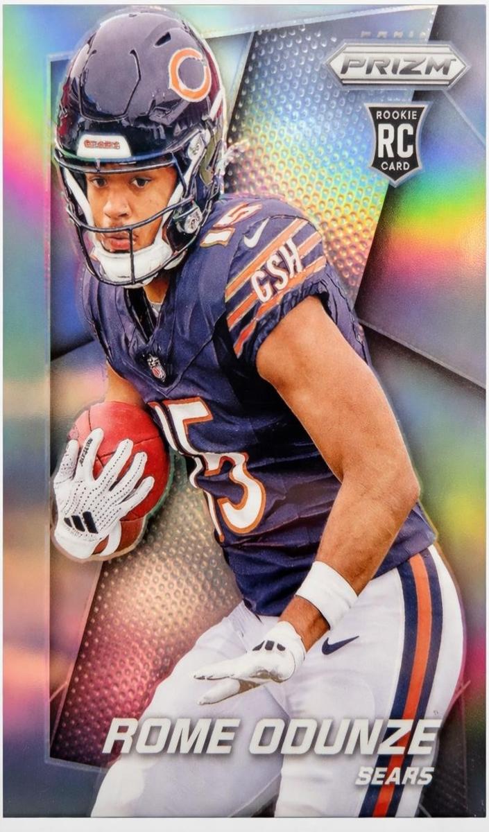 2024 Panini Prizm Football Silver Rome Odunze #6 PSA 9