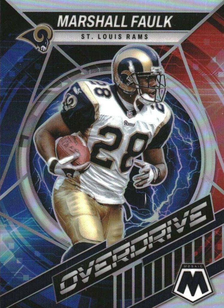 2022 Panini Mosaic Football Silver Marshall Faulk #OS-4