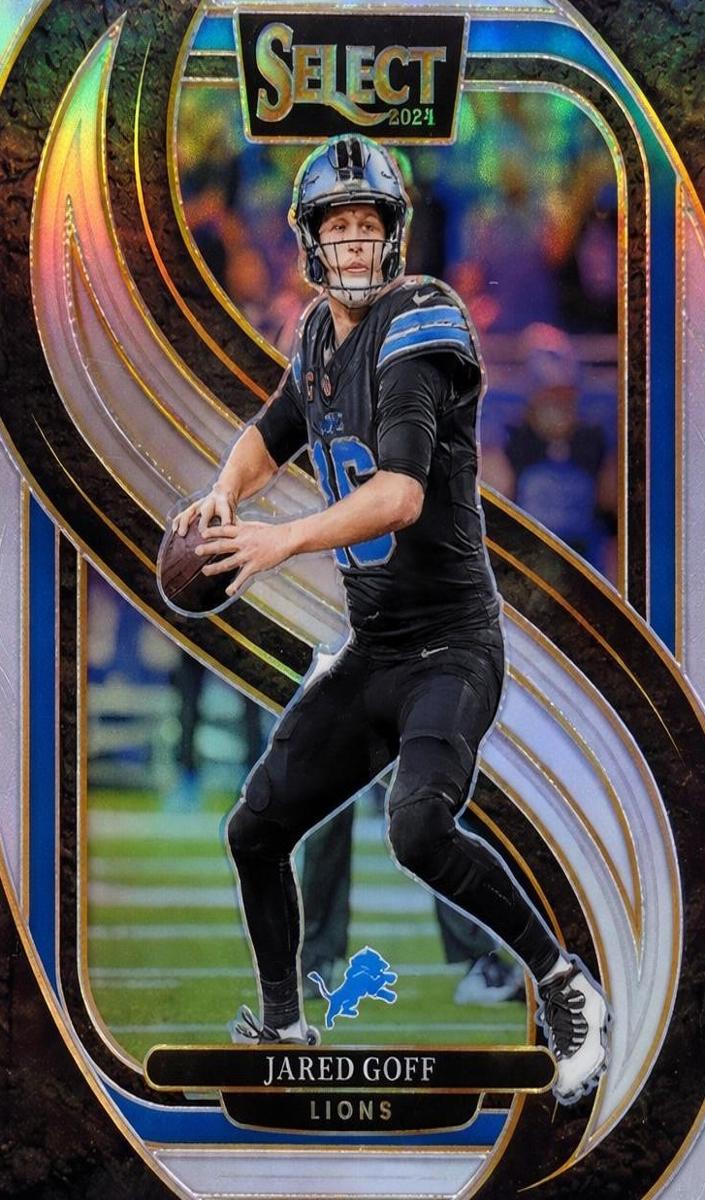 2024 Panini Select Football Silver Die-Cut Jared Goff #123 PSA 10