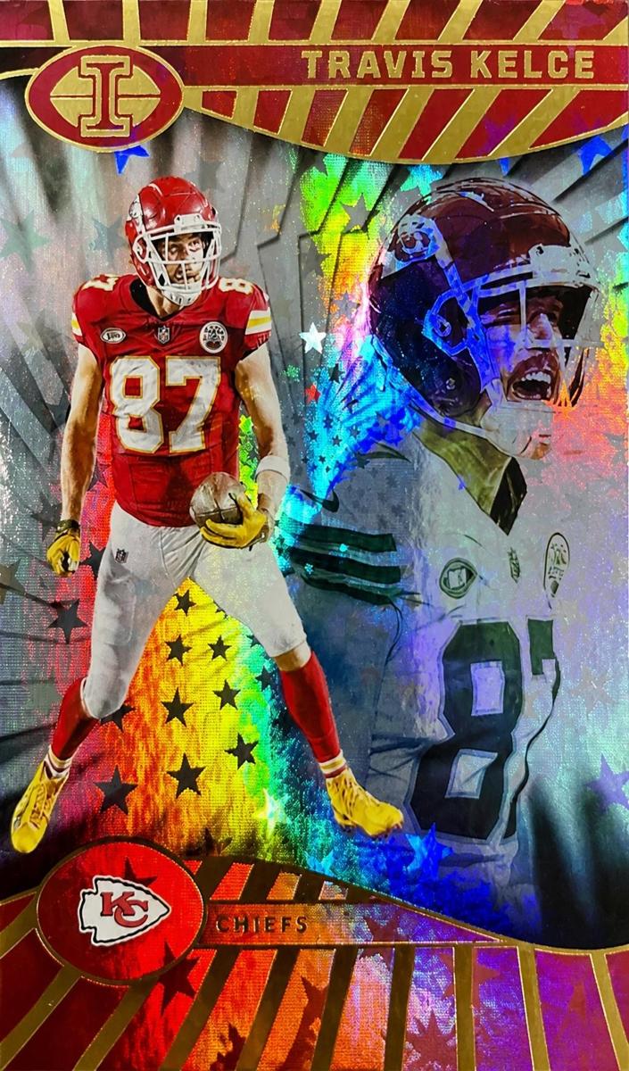 2024 Panini Illusions Football Galactic Trophy Collection Travis Kelce #43