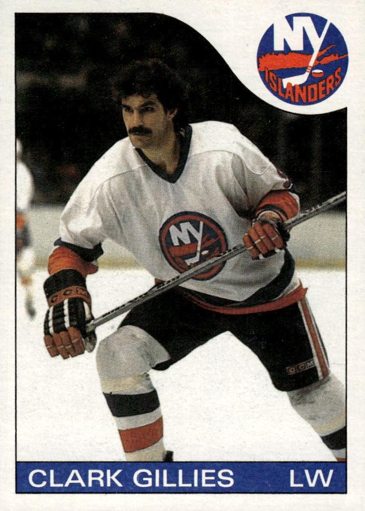 1985 Topps Hockey Clark Gillies #81 PSA 9