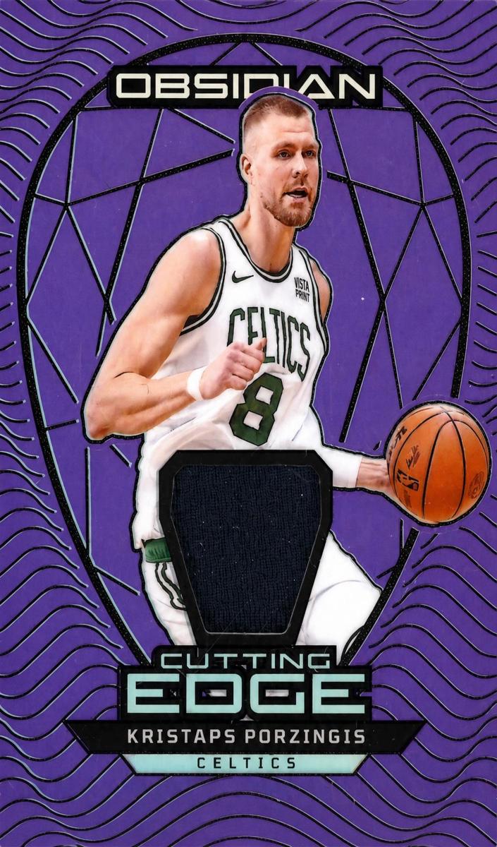 2023 Panini Obsidian Basketball Purple Flood Kristaps Porzingis #CE-KPO