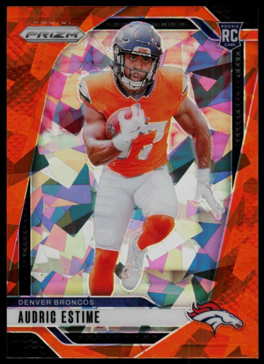 2024 Panini Prizm Football Orange Ice Audric Estime #306