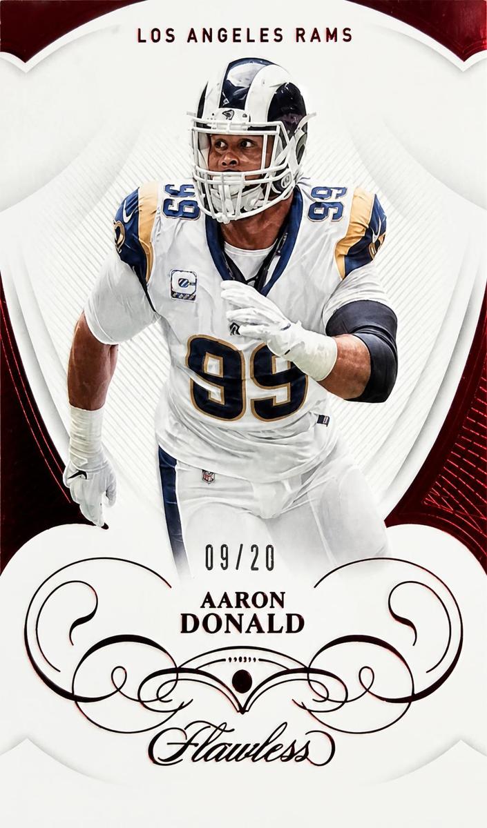 2019 Panini Flawless Football Ruby Aaron Donald #35 PSA 9