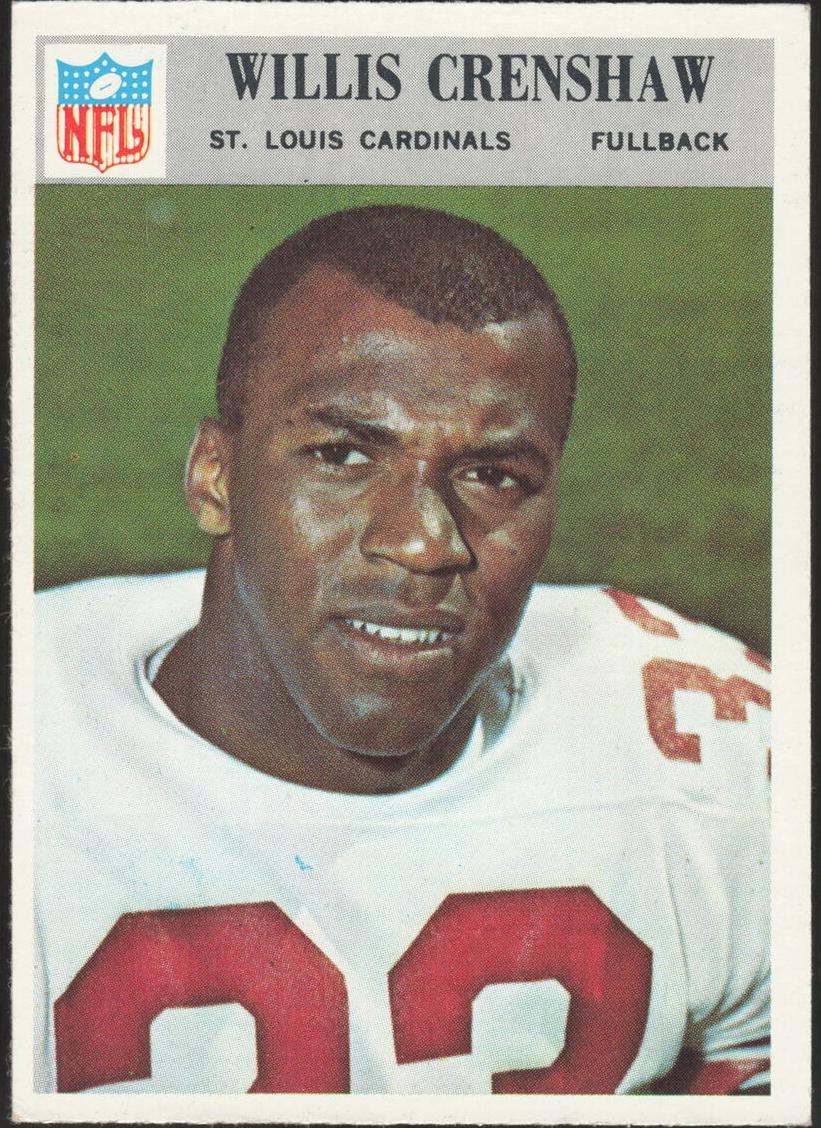 1966 Philadelphia Football Willis Crenshaw #160