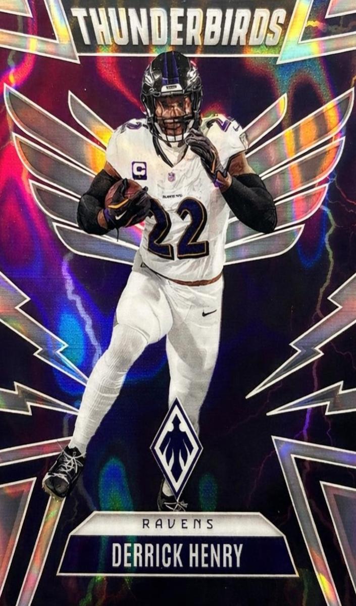 2025 Panini Phoenix Football Silver Lava Derrick Henry #5