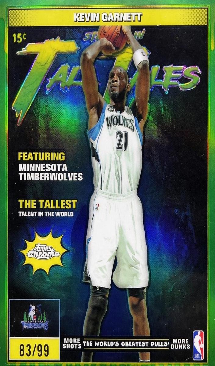 2025 Topps Chrome Basketball Green Refractor Kevin Garnett #TT-14