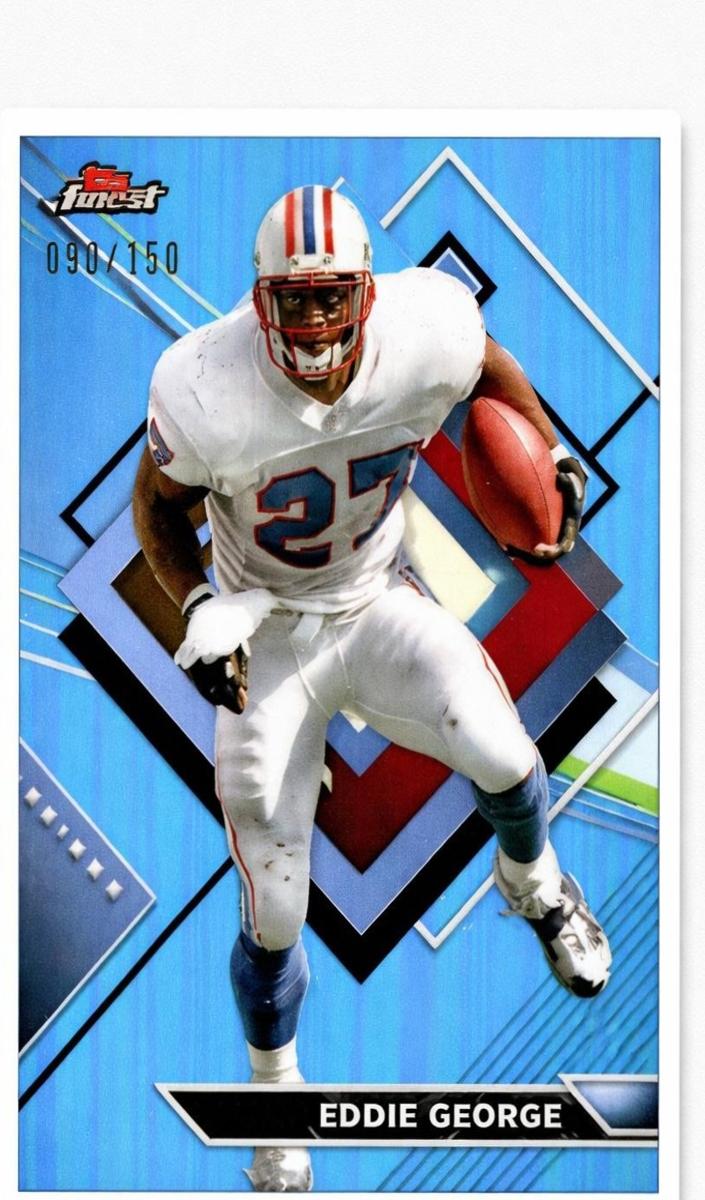 2023 Topps Composite Football Sky Blue Refractor Eddie George #245