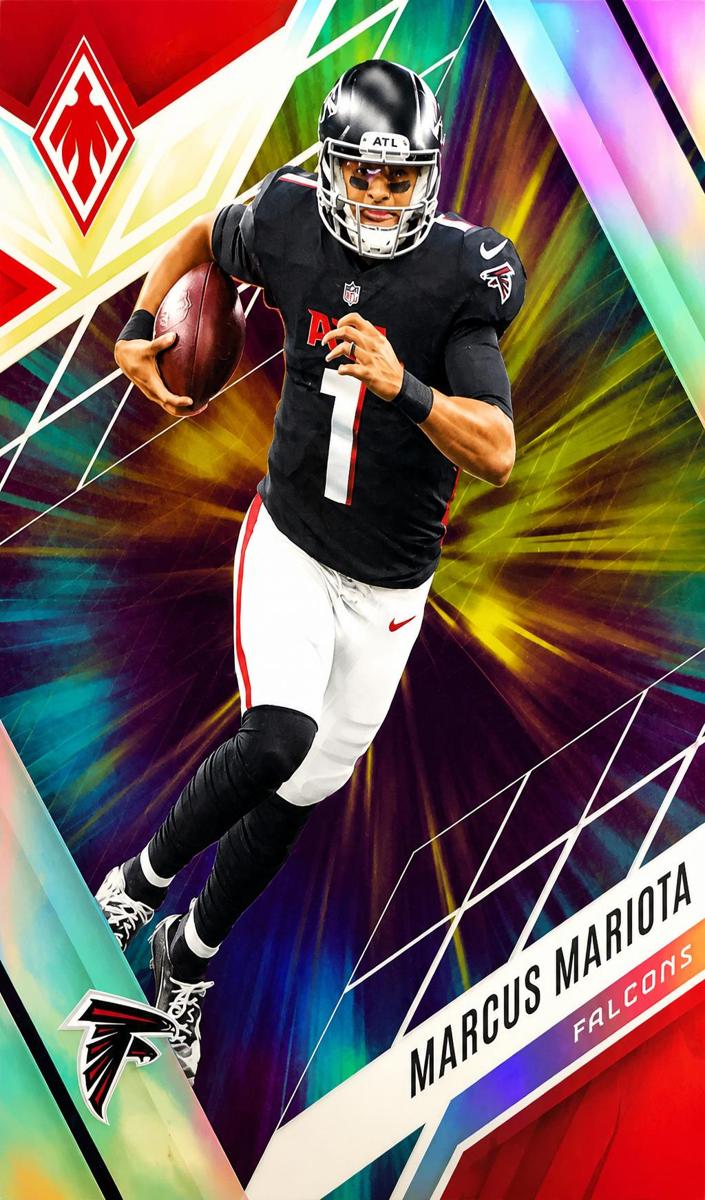 2022 Panini Phoenix Football Color Burst Marcus Mariota #75