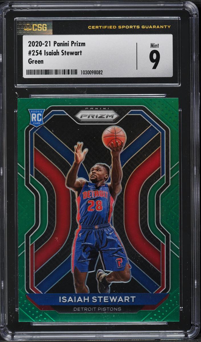 2020 Panini Prizm Basketball Prizms Green Isaiah Stewart #254