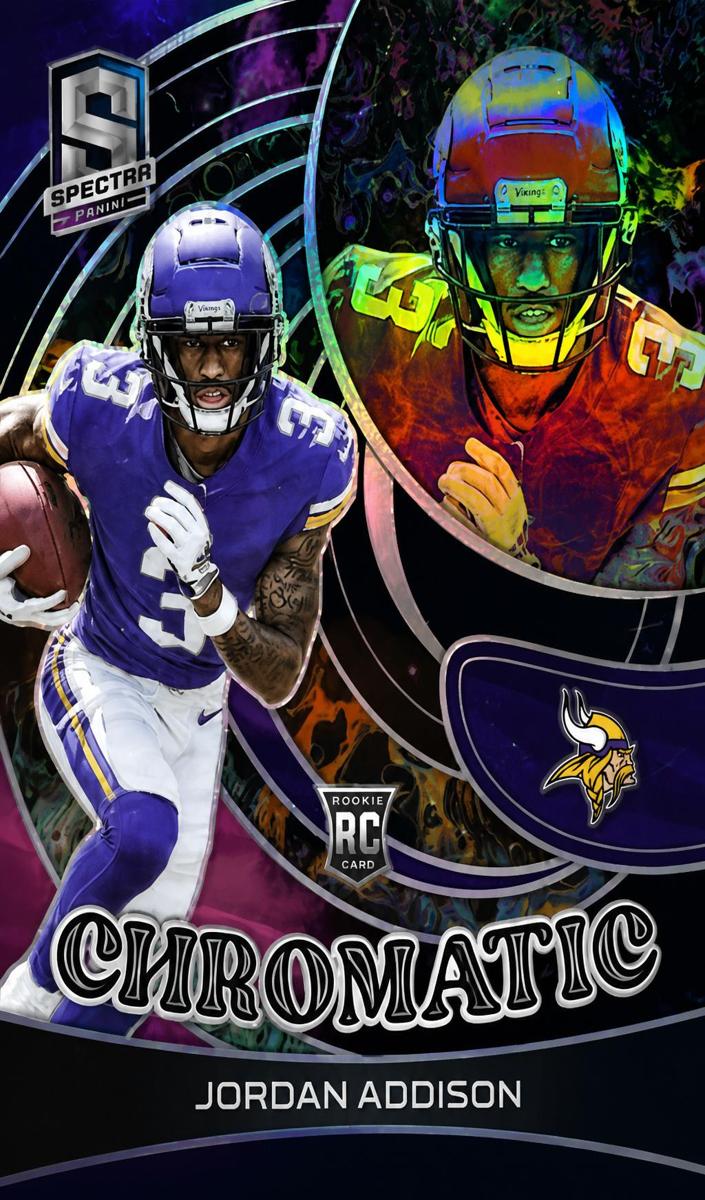 2023 Panini Spectra Football Nebula Jordan Addison #CH-JA