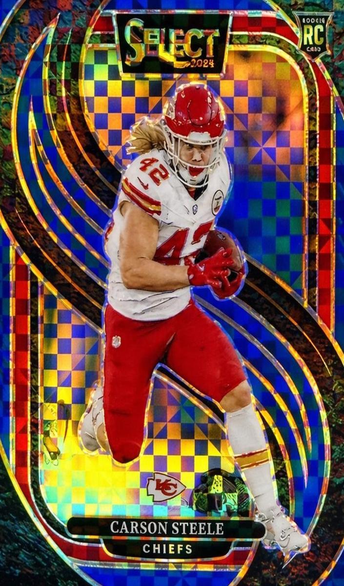 2024 Panini Select Football Blue Carson Steele #142