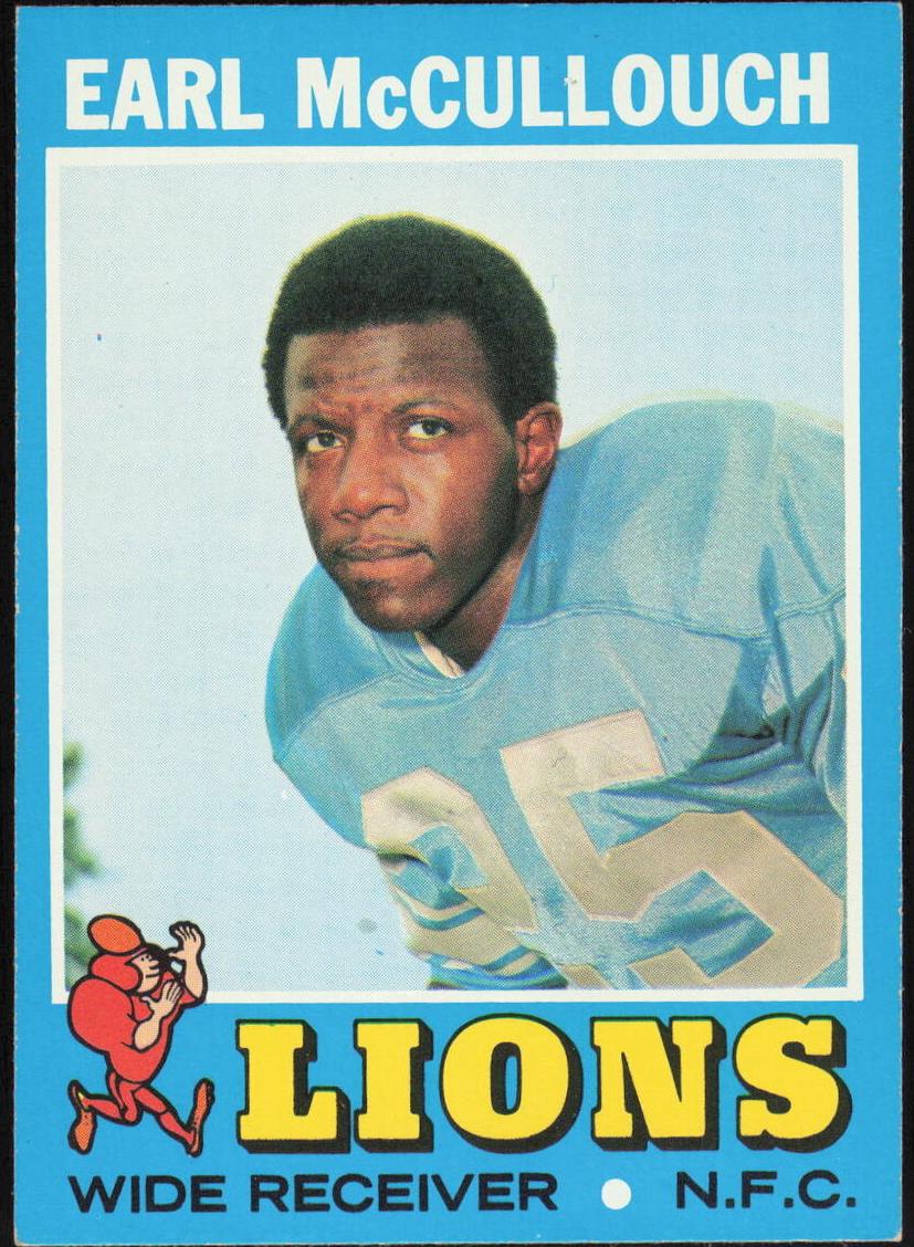 1971 Topps Football Earl McCullouch #127