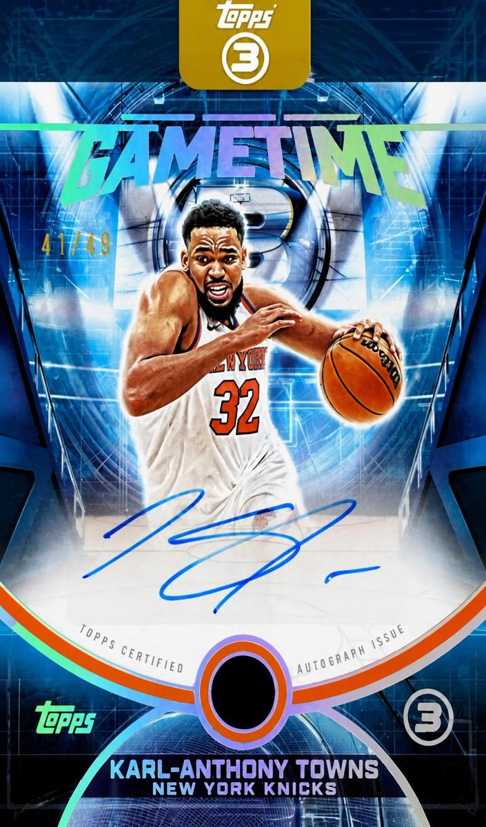 2025 Topps Three Basketball Karl-Anthony Towns #GT-KT
