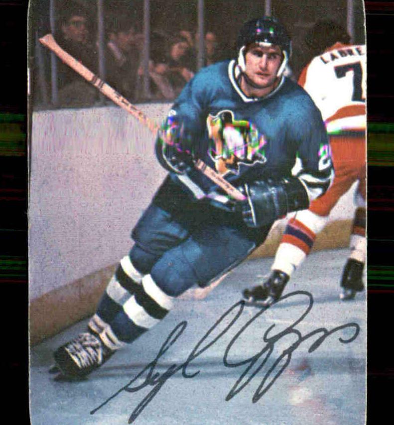 1976 Topps Glossy Inserts Hockey Syl Apps #13 PSA 7