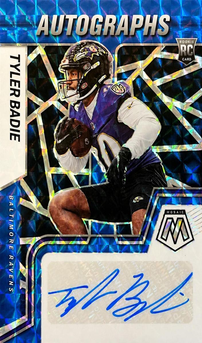2022 Panini Mosaic Football Blue Tyler Badie #RAM-TBA