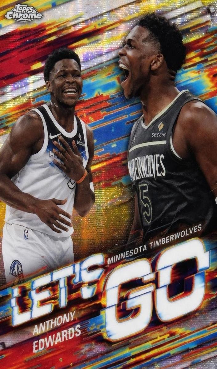 2025 Topps Chrome Basketball Anthony Edwards #LG-2 PSA 9