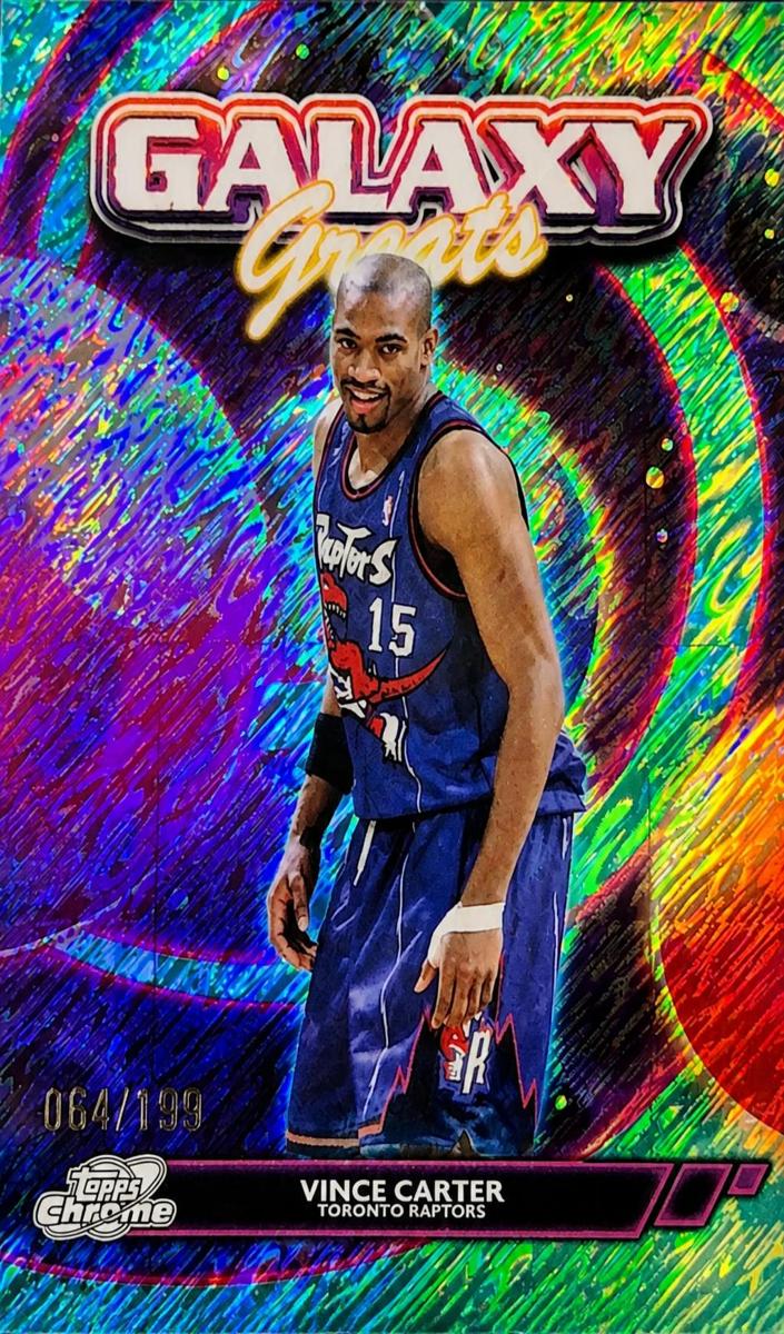 2025 Topps Cosmic Chrome Basketball Aqua Equinox Refractor Vince Carter #GG-26