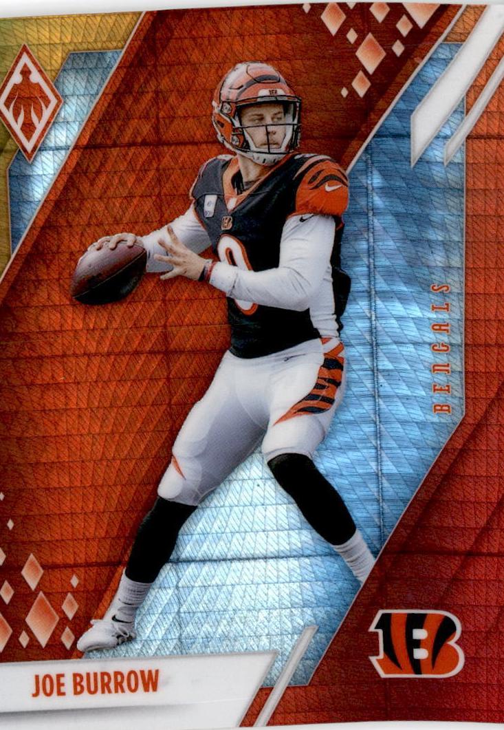 2021 Panini Phoenix Football Fire Burst Joe Burrow #20