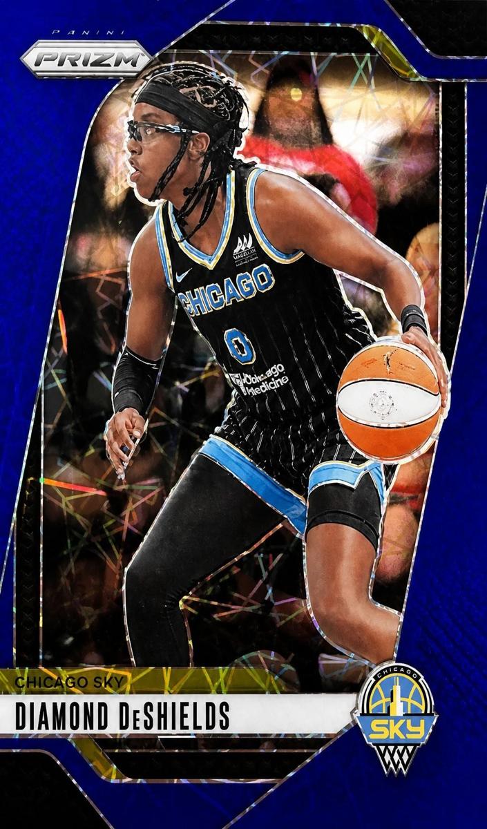 2024 Panini Prizm WNBA Basketball Blue Velocity Diamond DeShields #8 PSA 9