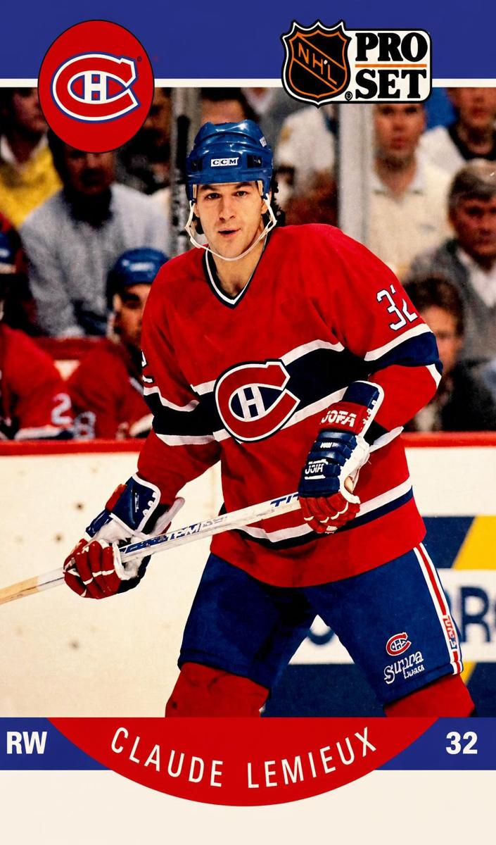 1990 Pro Set Hockey Claude Lemieux #153