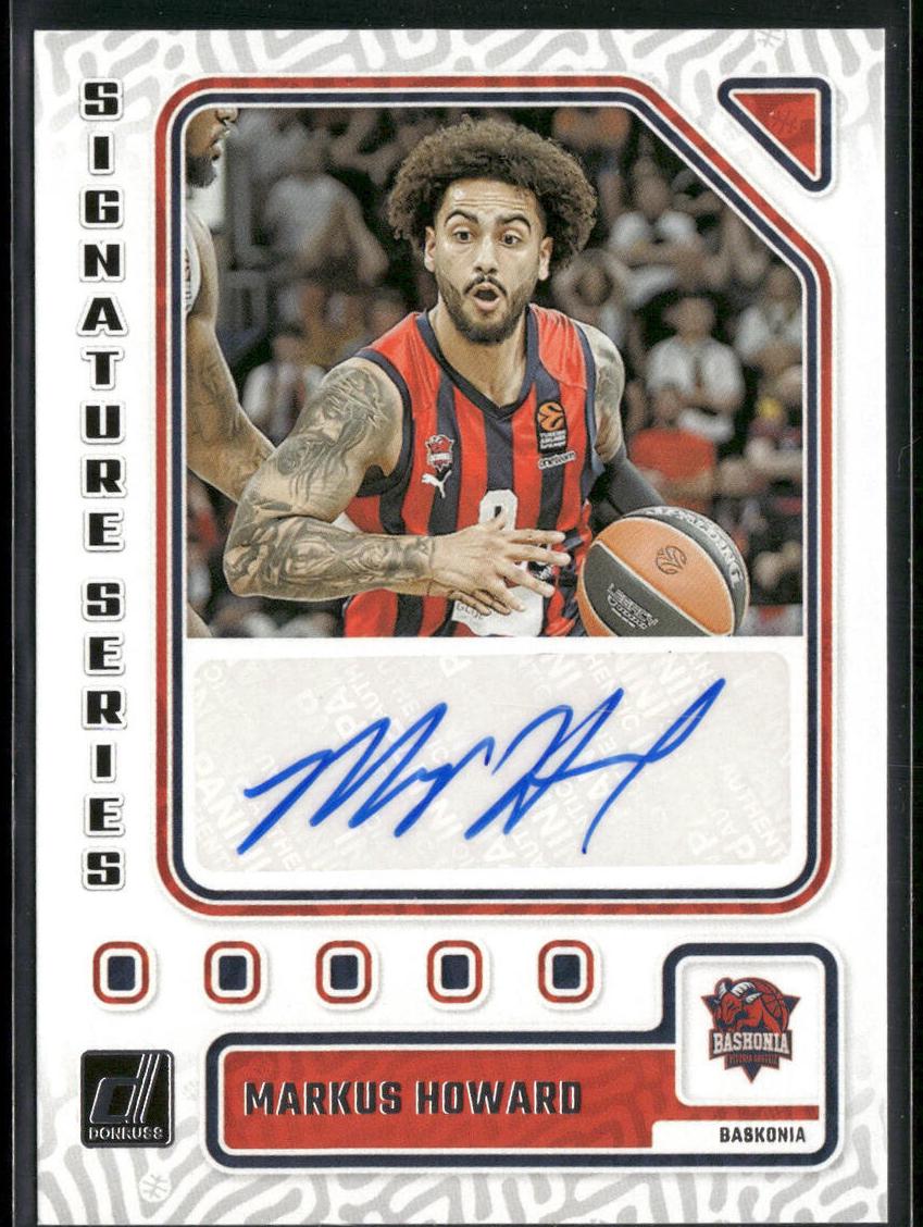 2023 Donruss Turkish Airlines EuroLeague Basketball Markus Howard #SS-HWD