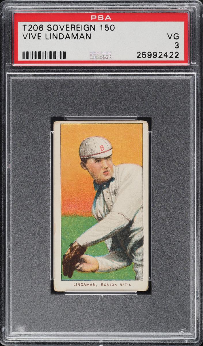 1909-11 T206 Baseball Vive Lindaman #NNO SGC 2.5