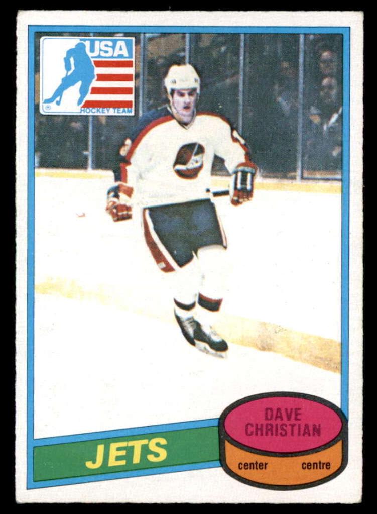 1980 O-Pee-Chee Hockey Dave Christian #176 PSA 9