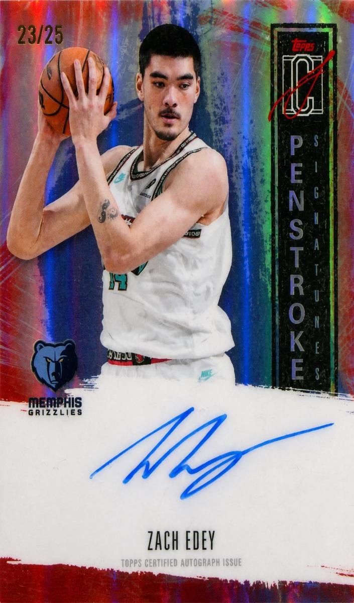 2025 Topps Signature Class Basketball Red Refractor Zach Edey #PS-ZE