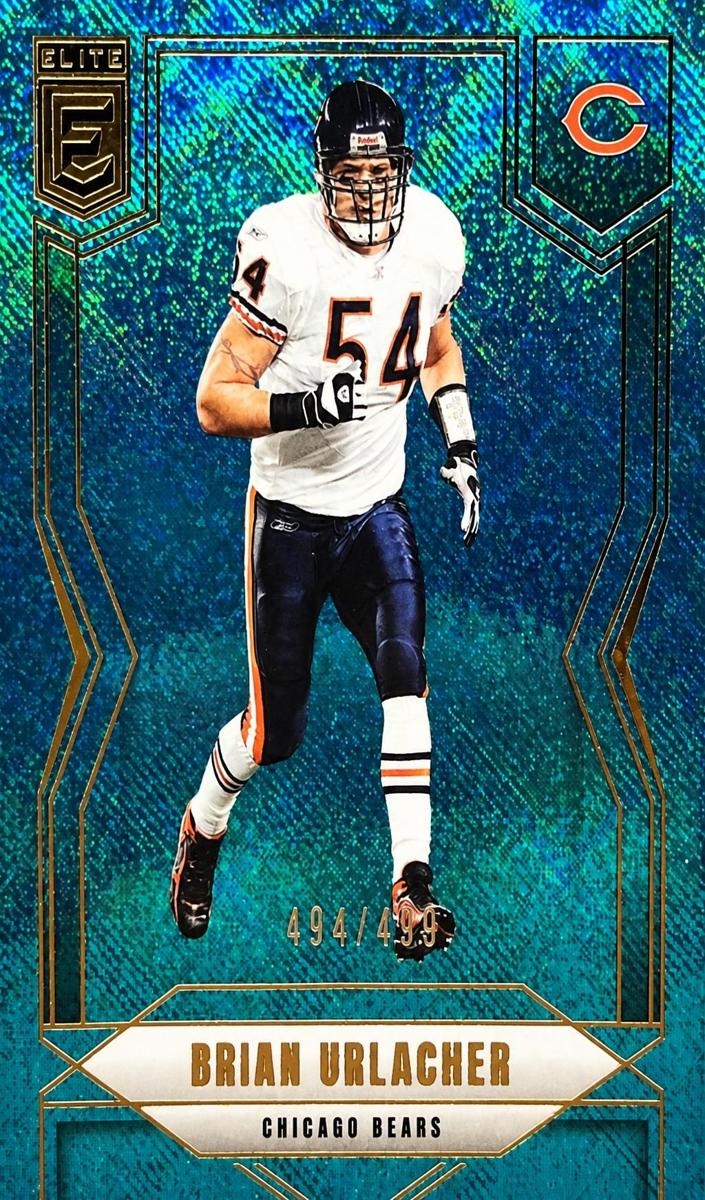 2025 Donruss Elite Football Teal Matrix Brian Urlacher #49 PSA 9