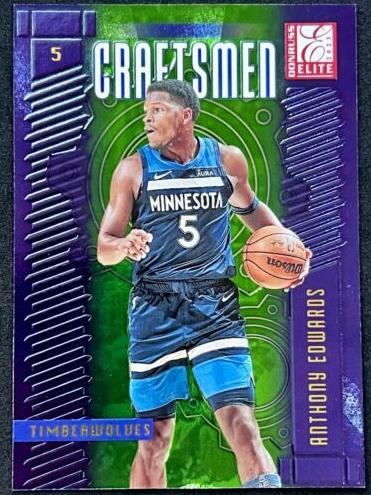 2023 Donruss Elite Basketball Neon Green Anthony Edwards #14