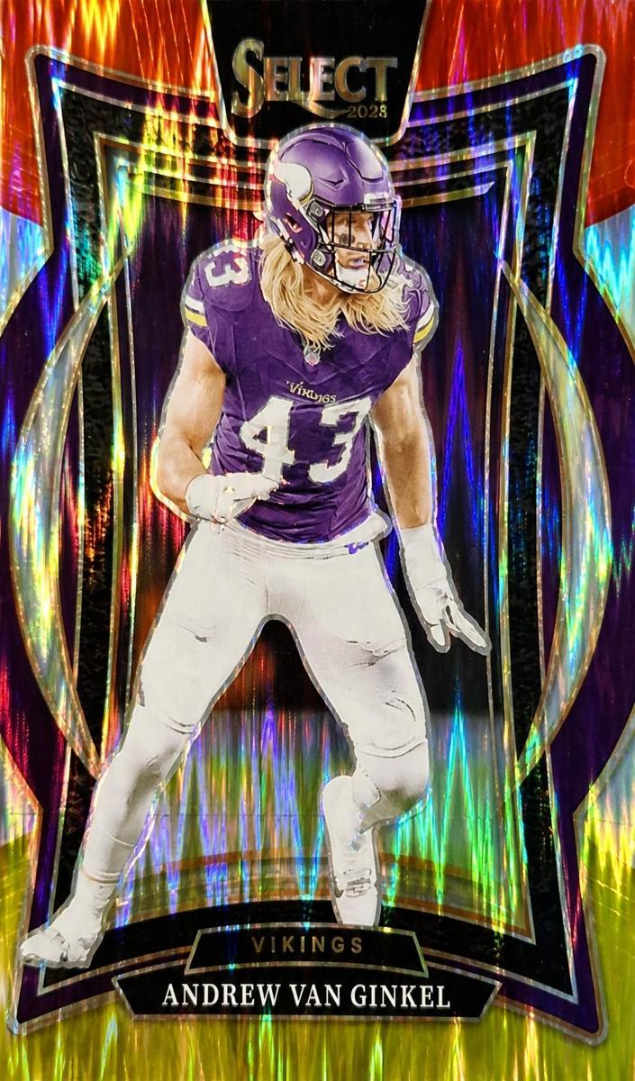 2024 Panini Select Football Red and Yellow Shock Andrew Van Ginkel #6
