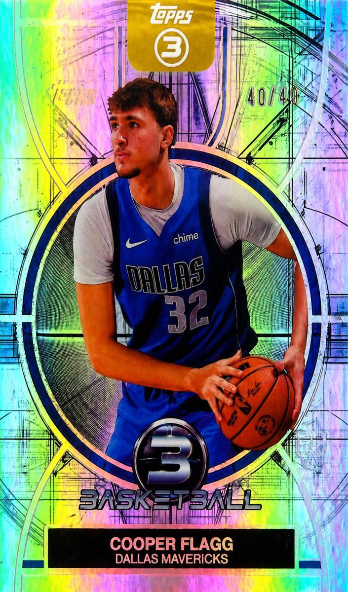 2025 Topps Three Basketball Cooper Flagg #61