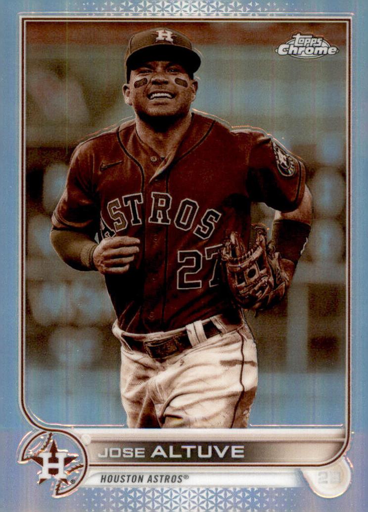 2022 Topps Chrome Baseball Sepia Jose Altuve #6 PSA 9