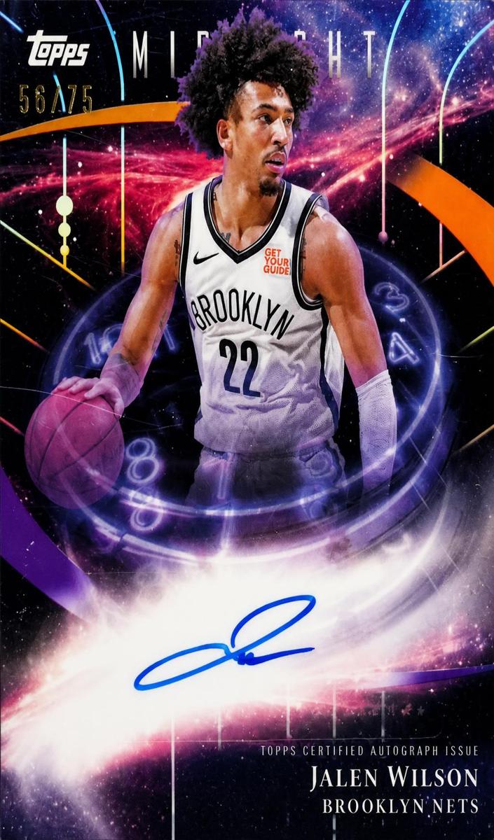 2025 Topps Midnight Basketball Dusk Jalen Wilson #SM-JW