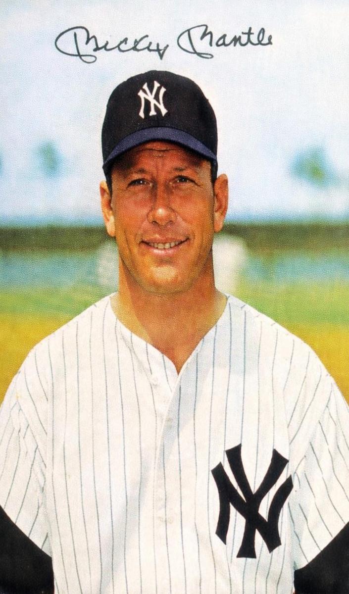 1983 Starliner Stickers Baseball Mickey Mantle #NNO