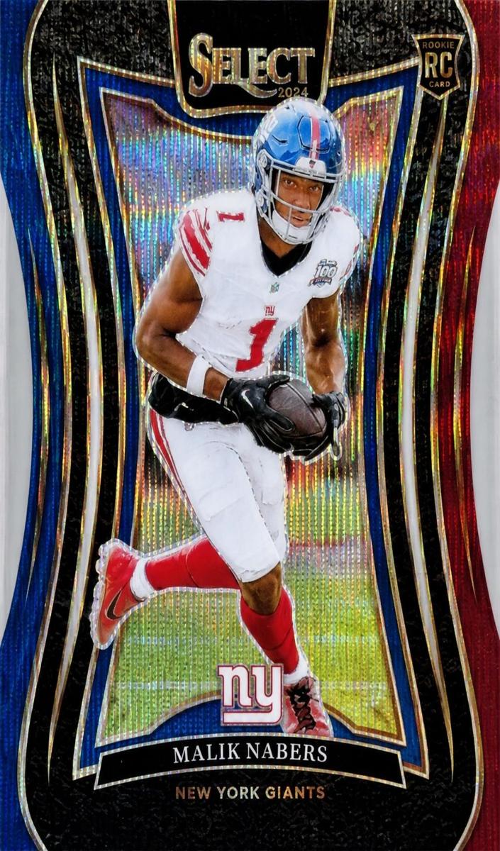 2024 Panini Select Football Tri-Color Malik Nabers #381