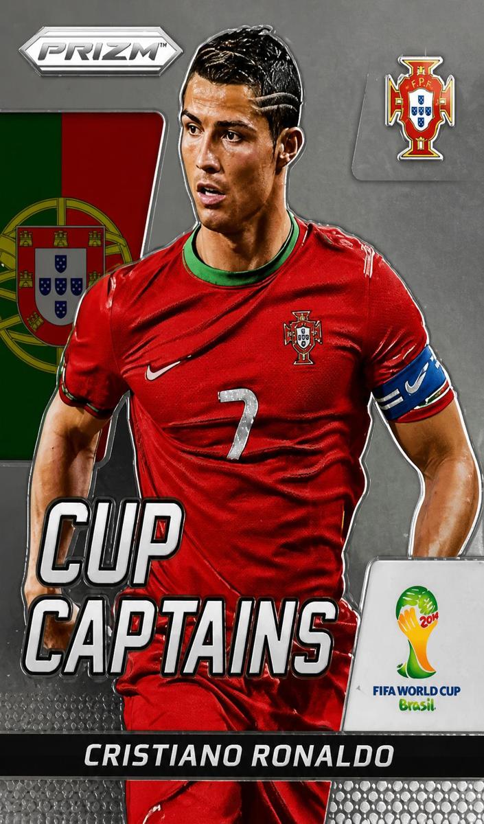 2014 Panini Prizm World Cup Soccer Cristiano Ronaldo #5 PSA 10