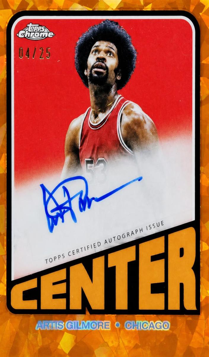 2023 Topps Chrome Sapphire Basketball Orange Artis Gilmore #TA-AG