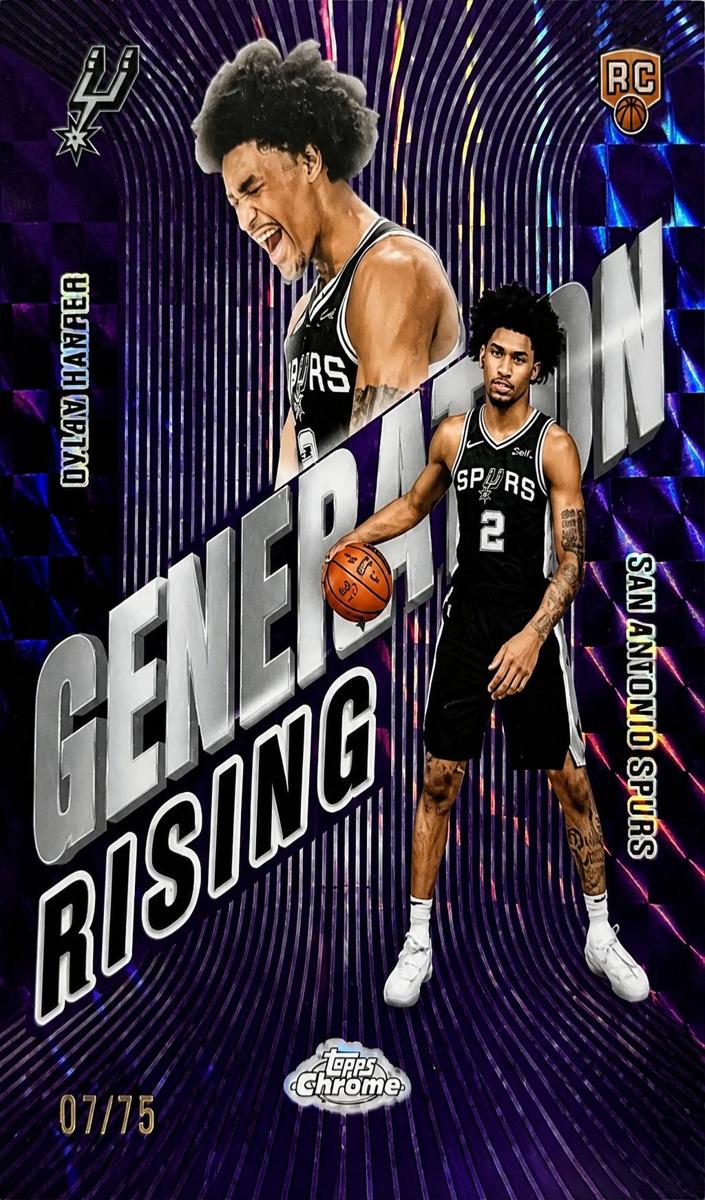 2025 Topps Chrome Basketball Geometric Purple Refractor Dylan Harper #GR-2