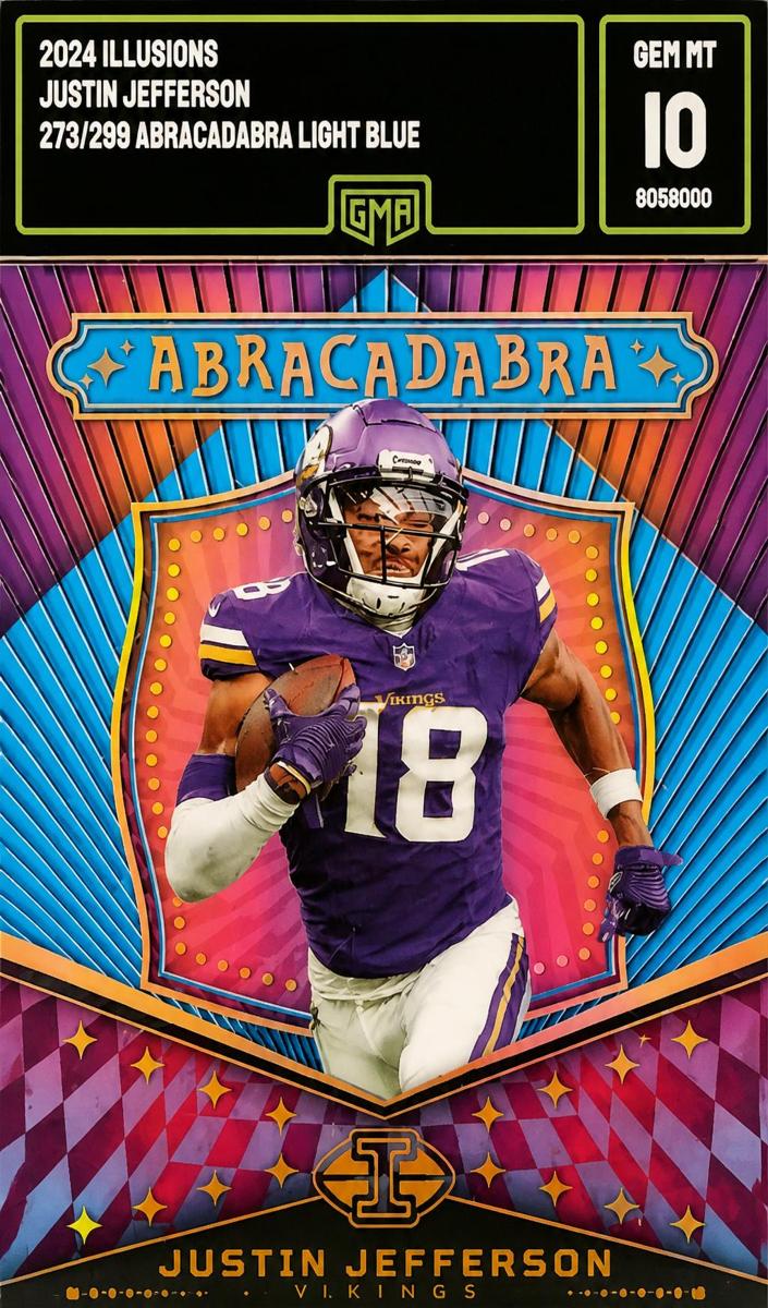 2024 Panini Illusions Football Light Blue Justin Jefferson #15