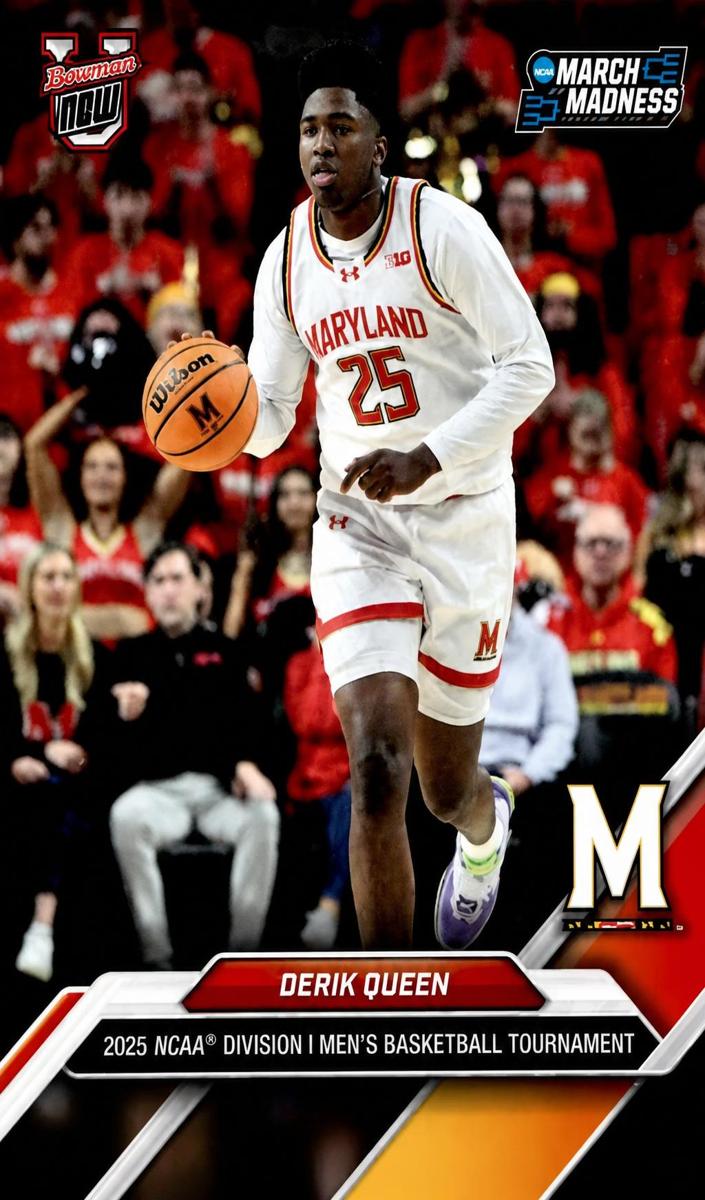 2025 Bowman U Now NCAA March Madness On-Demand Basketball Derik Queen #8