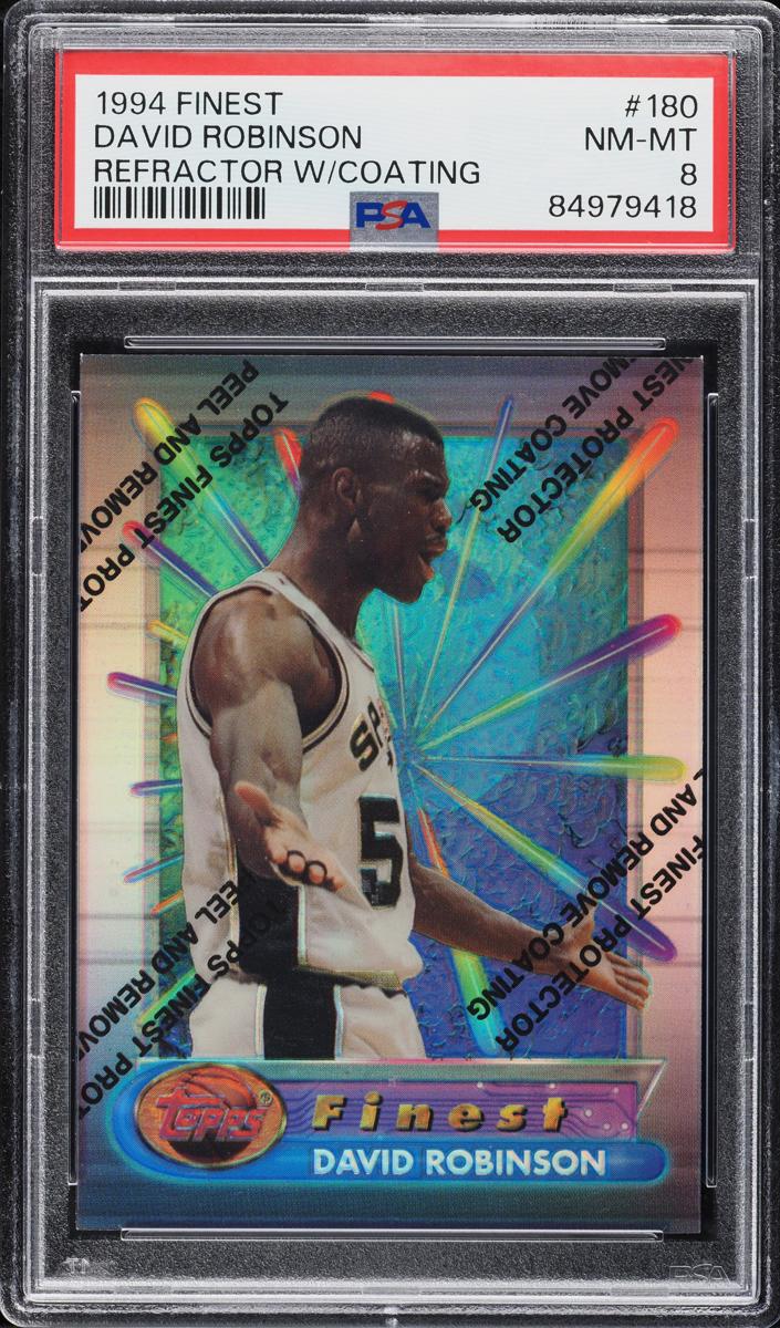 1994 Topps Finest Basketball Refractor David Robinson #180 PSA 10