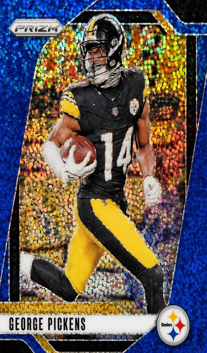 2024 Panini Prizm Football Blue Sparkle George Pickens #243