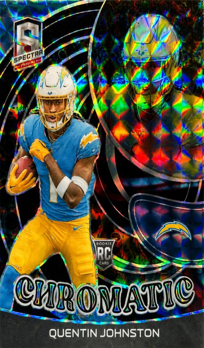 2023 Panini Spectra Football Interstellar Quentin Johnston #CH-QJ SGC 10