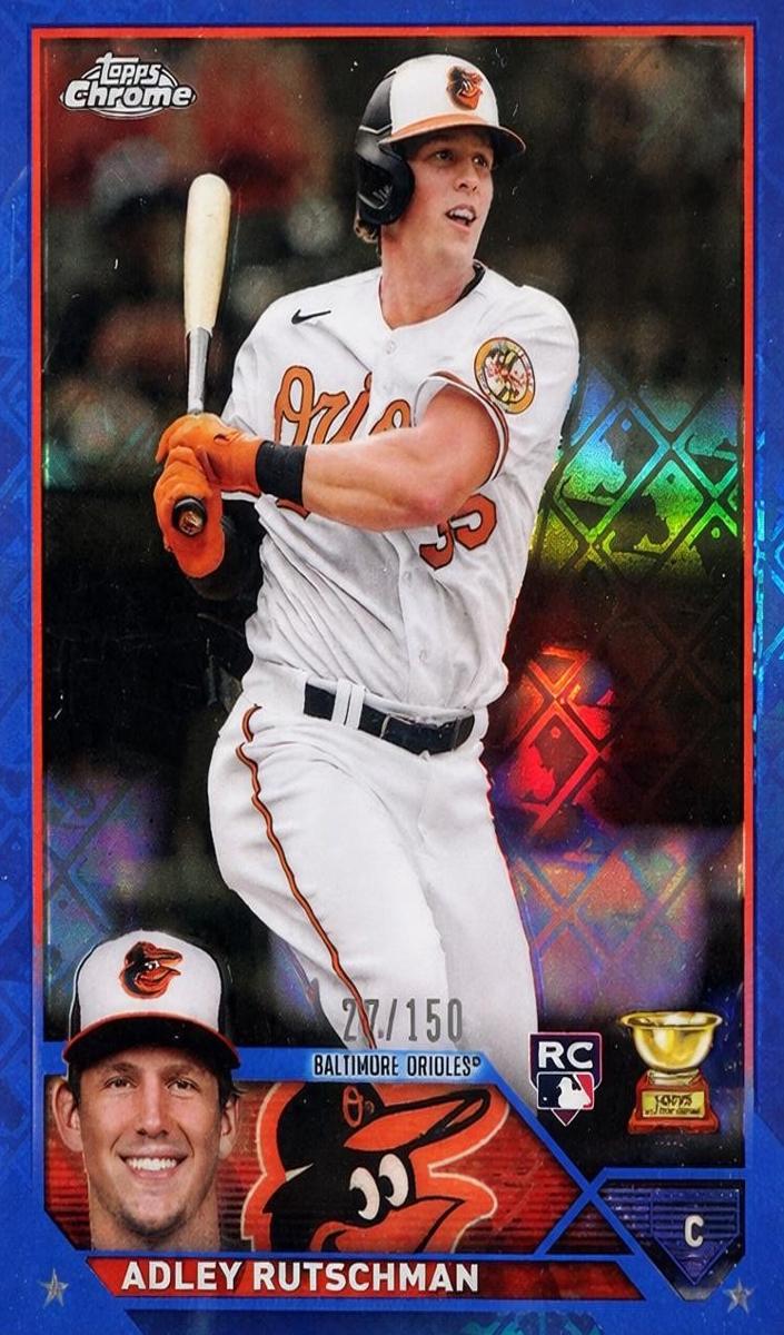 2023 Topps Chrome Logofractor Baseball Blue Adley Rutschman #1 PSA 10