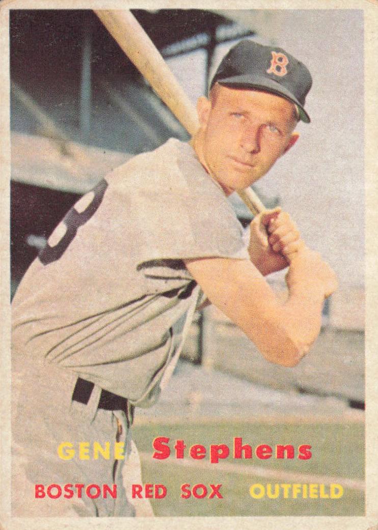 1957 Topps Baseball Gene Stephens #217 PSA 6.5