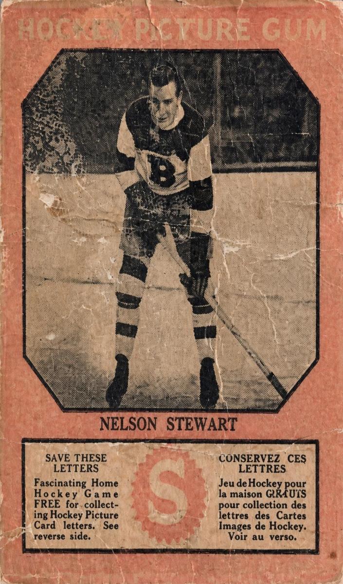 1933 Canadian Gum V252 Hockey Nelson Stewart #NNO