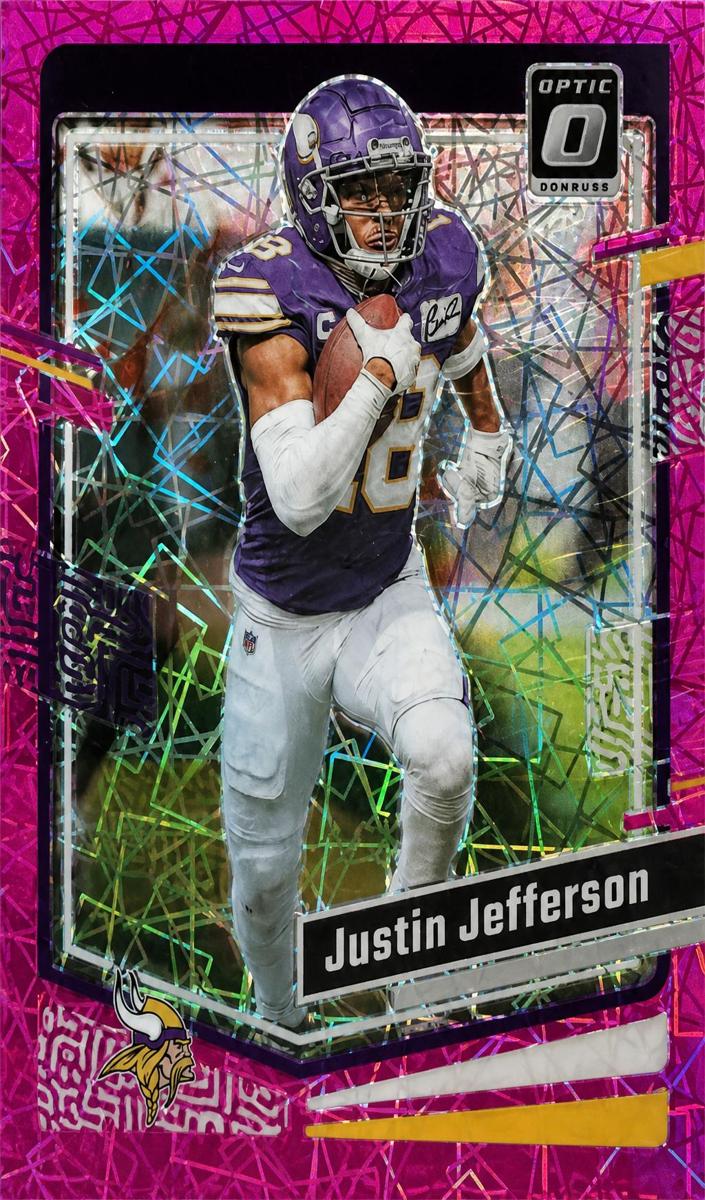 2023 Donruss Optic Football Pink Velocity Justin Jefferson #125