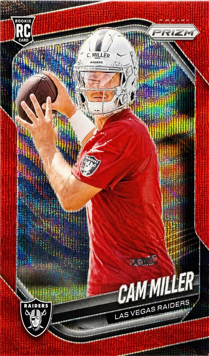 2025 Panini Prizm Football Red Wave Cam Miller #362